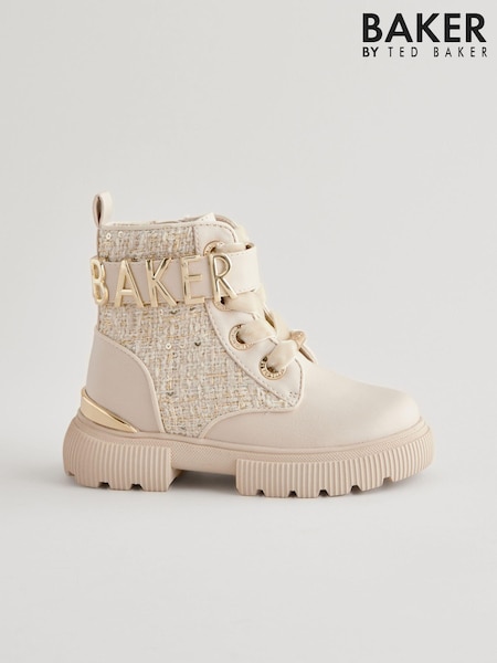Baker by Ted Baker Bone Bouclé Lace-Up Boots (402000) | 58 €