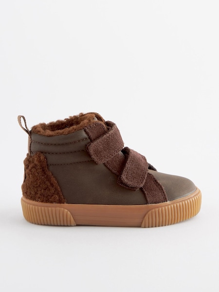 Braun mit Bär - Warm Lined Touch Fastening Boots (402844) | 6 € - 7 €