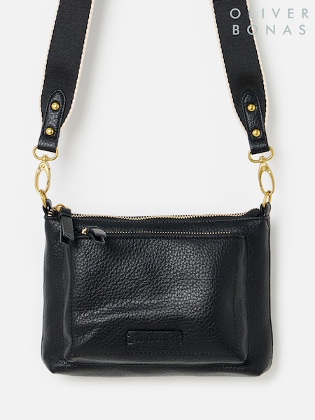 أسود - Oliver Bonas Mila Cross-body Bag