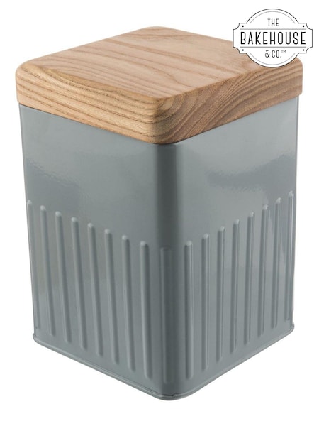 Bakehouse Grey Medium White Storage Canister (403366) | €17.50