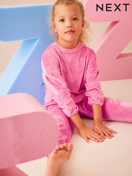 Pink Heart Cosy Fleece Pyjamas (3-16yrs) (403581) | € 9 - € 13