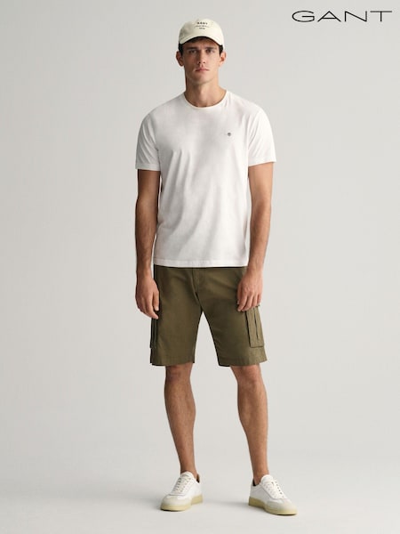 Green - GANT Relaxed Twill Cargo Shorts (403583) | 396 LEI