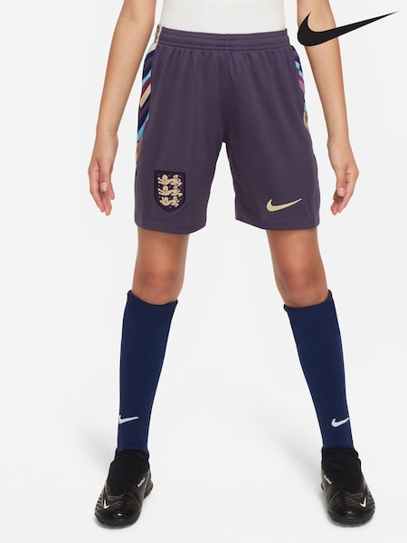 Nike Purple Jr. Dri-FIT England Away Stadium Football Shorts (403740) | €21