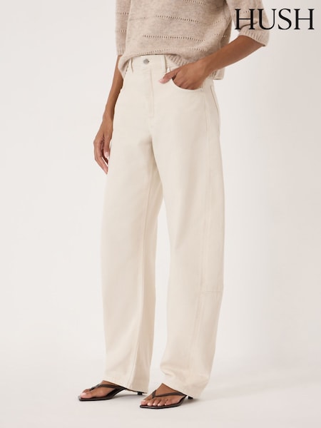 Cream - Hush Zavie Turn Up Jeans