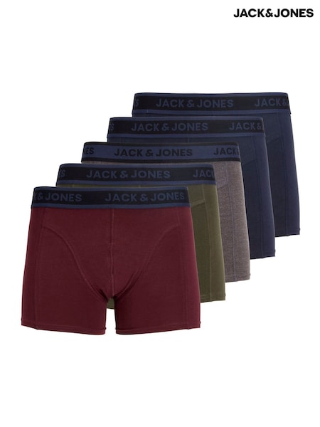 Pilka - Regular Jack & Jones Boxer Shorts 5 Pack