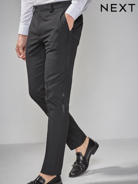 Tape Detail Skinny Fit Tuxedo Suit Trousers (405850) | €40