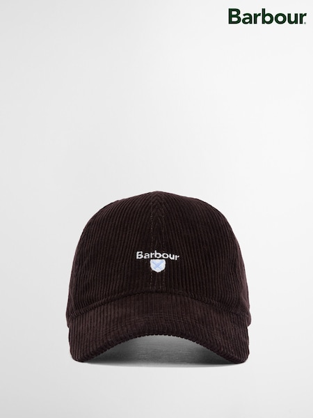 Brown - Regular Barbour® Preston Cord Cap