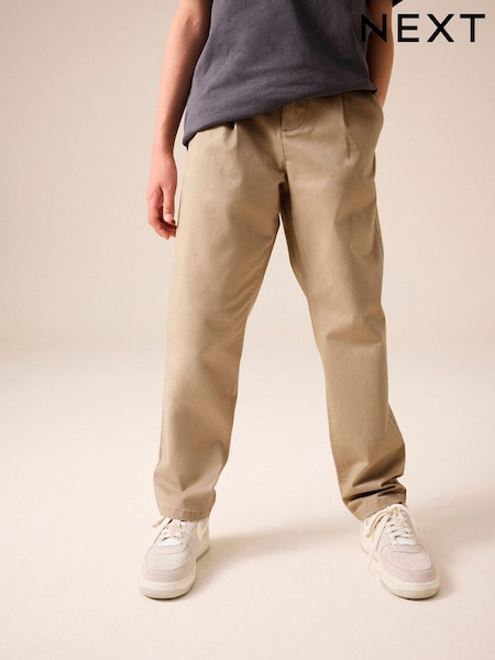 بني فاتح بني - Utility Chino Trousers (3-16yrs) (406351) | ‏42 د.إ.‏ - ‏ 60‏ د.إ.