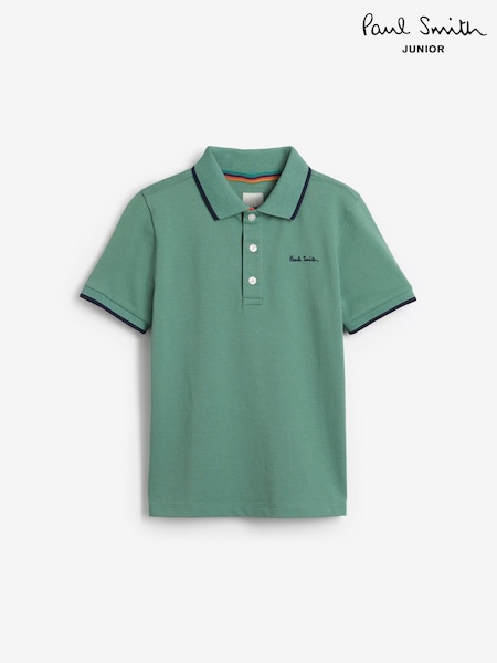 Svetlo zelena - Paul Smith Junior Boys Short Sleeve Signature Polo Shirt (406442) | € 30