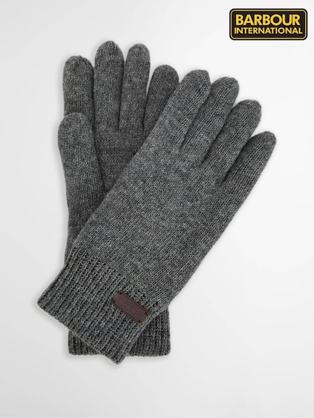 Grey - Regular Barbour International Carlton Gloves