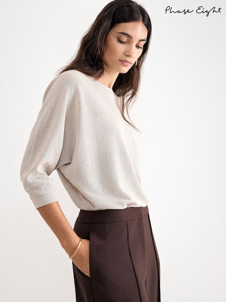 Cream - Phase Eight Sequin Cristine Knit Jumper