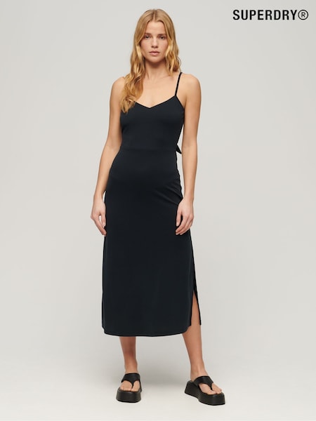 Superdry Black Jersey Open Back Dress (406723) | €76