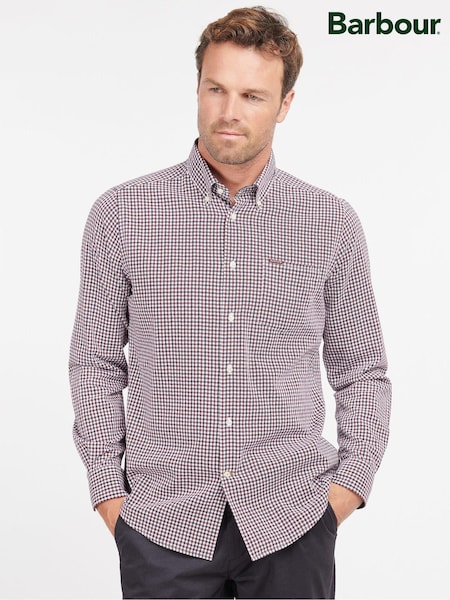 Barbour® Red Padshaw Gingham Check 100% Cotton Shirt (406790) | €100
