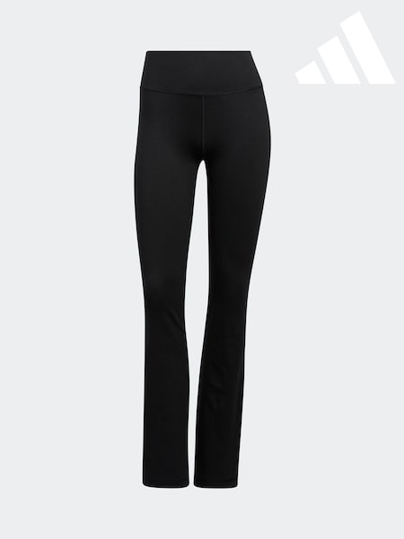 adidas Black Flared Tights (407053) | AED160
