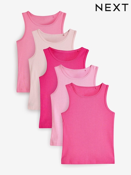 Bright Pink Vests 5 Pack (1.5-16yrs) (407246) | kr192 - kr267