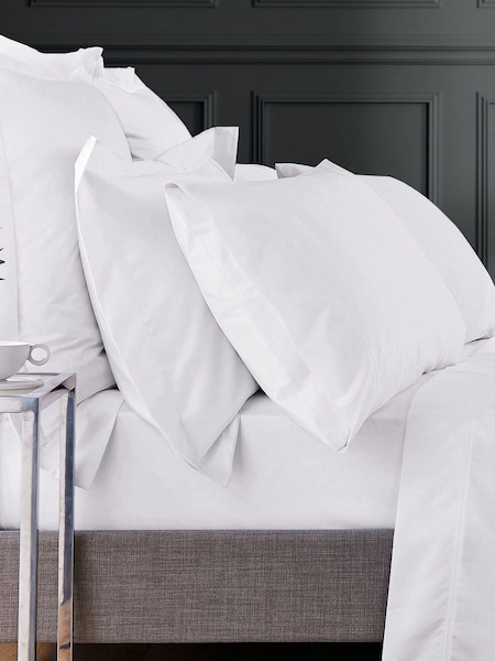 Bedeck Of Belfast White 1000 Thread Count Cotton Sateen Housewife Pillowcase (407819) | €31