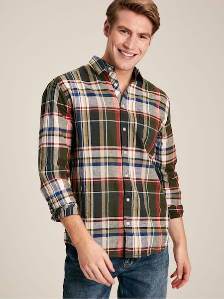 Joules Madras Green Long Sleeve Cotton Check Shirt (408571) | €34.50