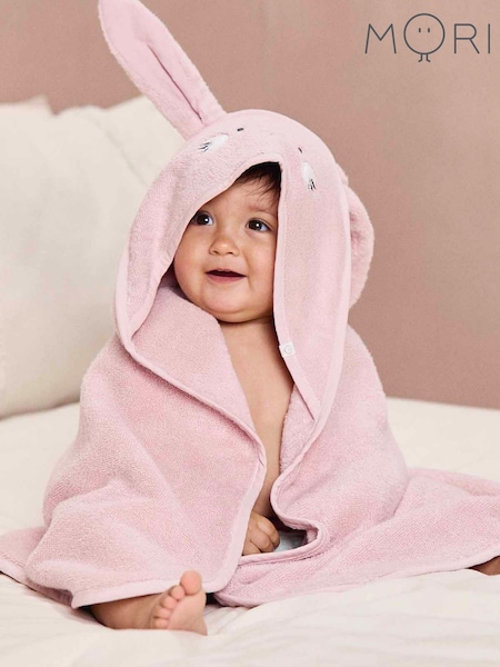 MORI Natural Animal Bunny Hooded Baby Towel (408599) | $60