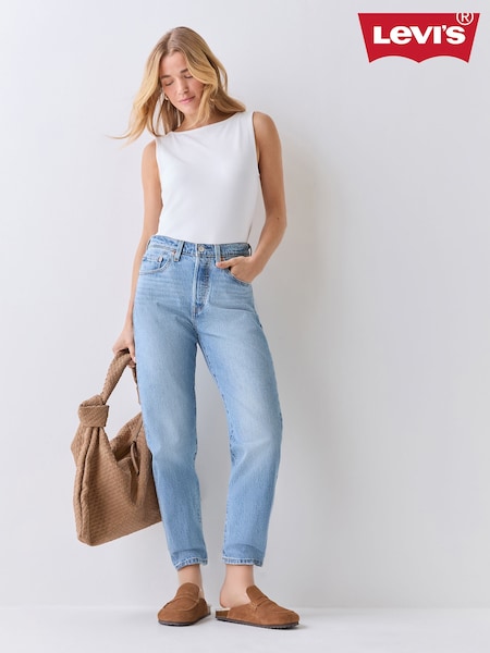 Blue - Levi's® 501® Crop Med Jeans