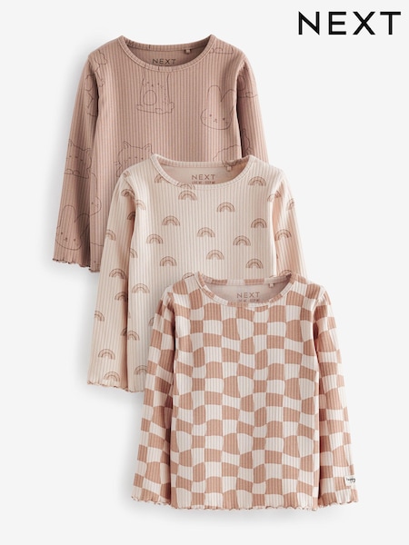 Neutral Long Sleeve Tops 3 Pack (3mths-7yrs) (409163) | € 14 - € 18