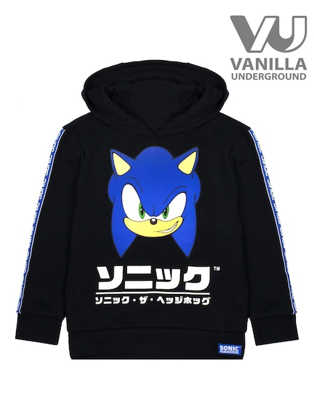Vanilla Underground Black Boys Sonic The Hedgehog Sonic Japanese Gamer 100% Cotton Hoodie (409573) | 99 QAR