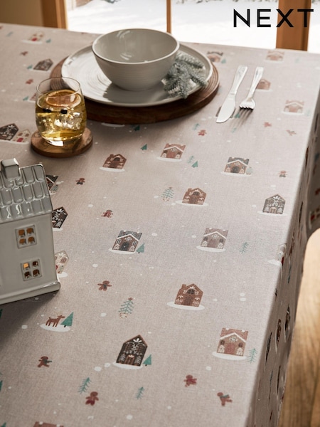 Christmas Gingerbread Wipe Clean Table Cloth (410013) | ‏77 د.إ.‏ - ‏ 103‏ د.إ.