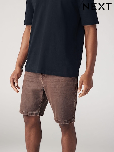 Rust Brown Garment Dye Denim Shorts (410272) | €5