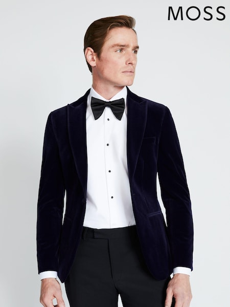 MOSS Blue Skinny Fit Dress Suit: Jacket (410675) | 368 QAR