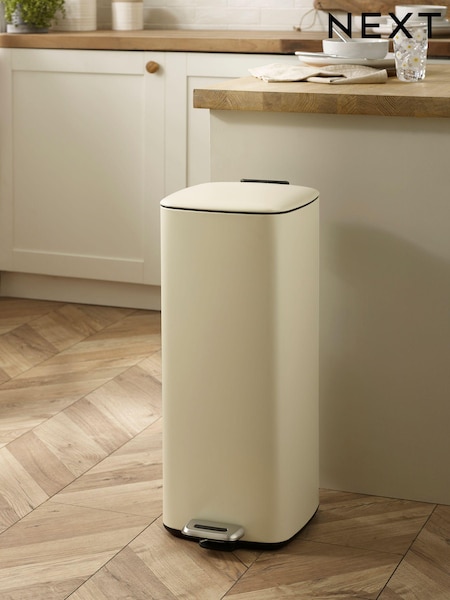 Cream 30L Soft Close Pedal Bin (411001) | €89