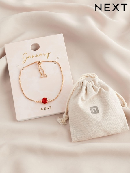 Gold Tone Birthstone Pully Bracelet (411019) | €9