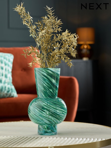 Marble Swirl Glass Vase (411299) | kr440