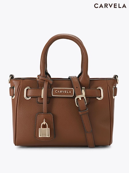 Natural - Carvela Violet Micro Tote Bag