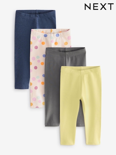 Živo zelena - Printed Leggings 4 Pack (3mths-7yrs) (411529) | € 16 - € 20
