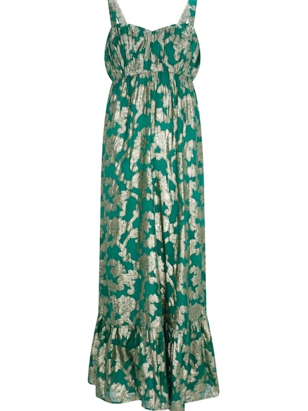 Mint Velvet Green Metallic Maxi Dress (411565) | €89