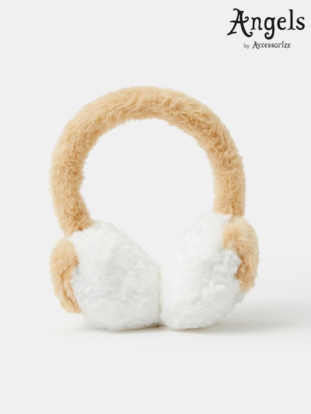 Белый - Angels By Accessorize Fluffy Dog Ear Muffs