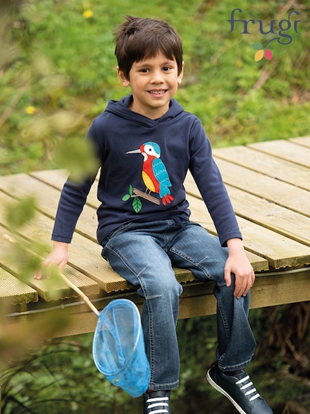 Frugi Blue Organic Cotton Concave Soft Waist Pull-Up Jeans (412494) | 44 € - 46 €