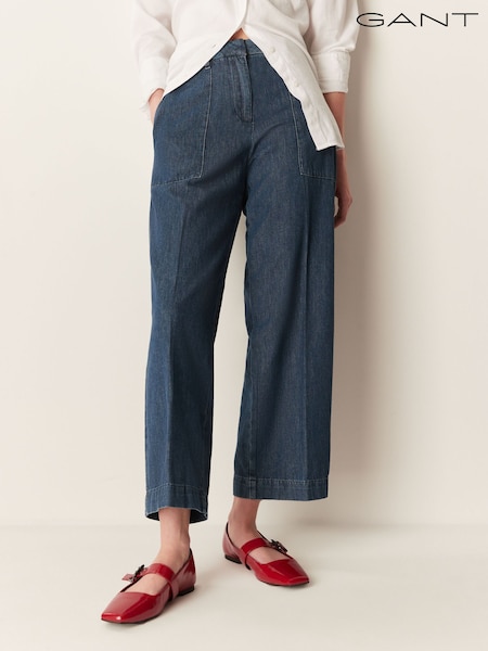 GANT Relaxed Wide Leg Chambray Trousers (413321) | 95 €