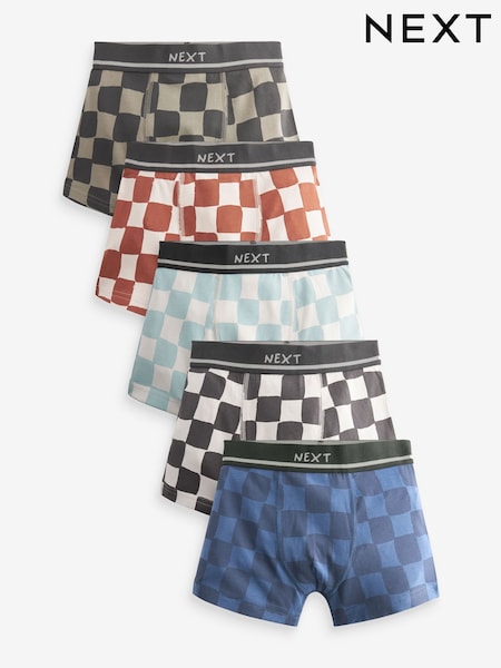 Schachbrettmuster - Trunks 5 Pack (2-16yrs) (413815) | 12 € - 16 €