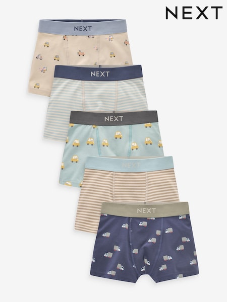 Neutral mit Fahrzeugmotiven - Trunks 5 Pack (1.5-16yrs) (413850) | 14 €
