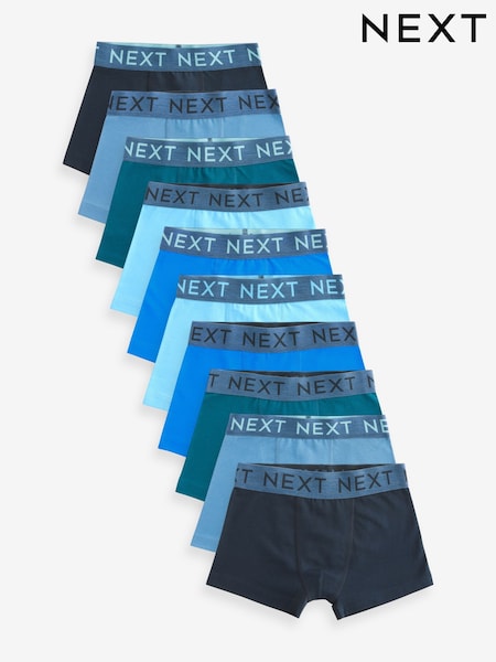 כחול  - Trunks 10 Pack (2-16yrs) (413873) | ‏113‏₪ - ‏134‏ ₪