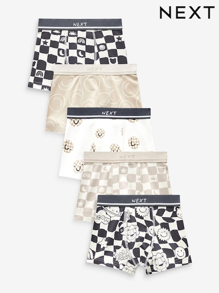 Neutral, kariert, Lächeln - Trunks 5 Pack (3-16yrs) (413892) | 14 € - 18 €