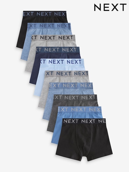 Blue/Grey Trunks 10 Pack (1.5-16yrs) (413997) | €23 - €28