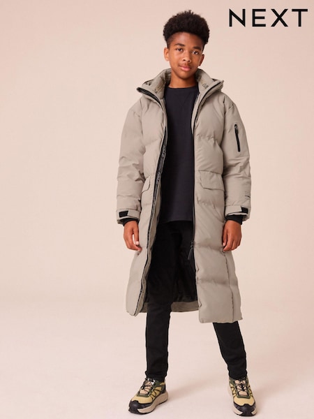 Neutral Premium Waterproof Longline Padded Puffer Coat (3-16yrs) (414149) | AED172 - AED213