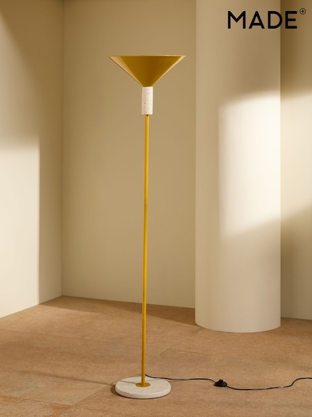 MADE.COM Yellow Mirissa Floor Light (414386) | €225