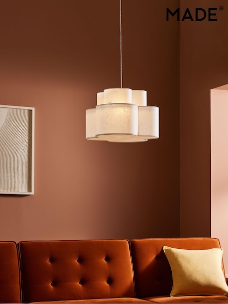 MADE.COM White 2 Tier Giana Pendant Ceiling Light (414572) | €198