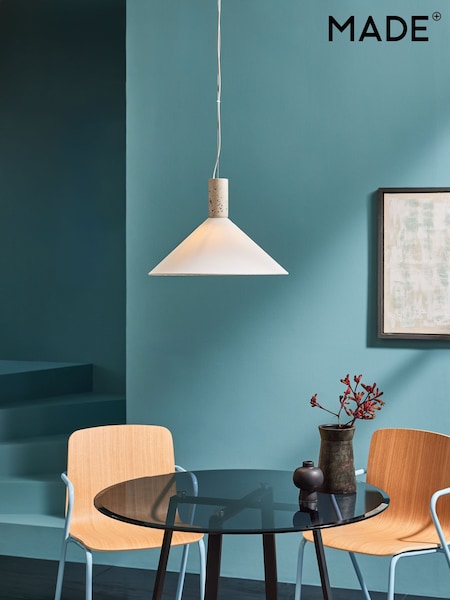 MADE.COM White Mirissa Pendant Light (414676) | €102