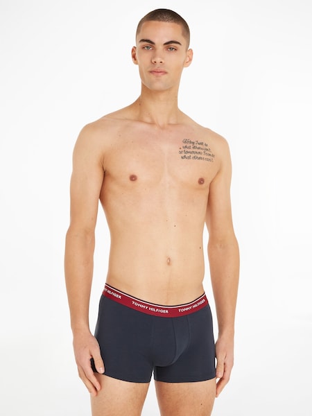 Albastru - Set 3 bucăți boxeri Tommy Hilfiger Premium Essentials (414700) | 184 LEI
