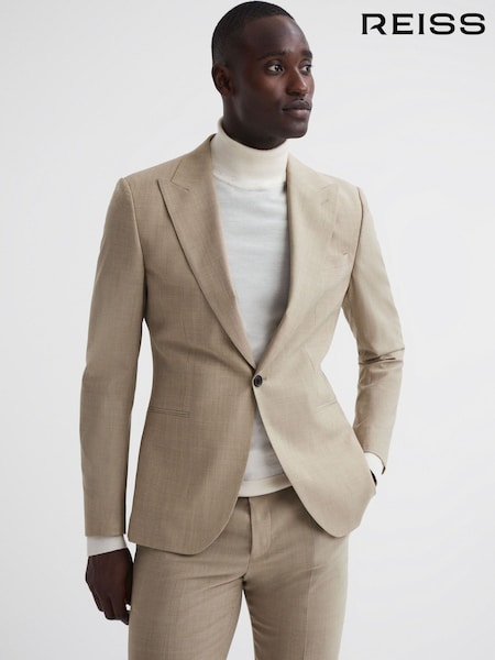 Reiss Wish Slim Fit Single Breasted Wool Blend Blazer (414916) | €469