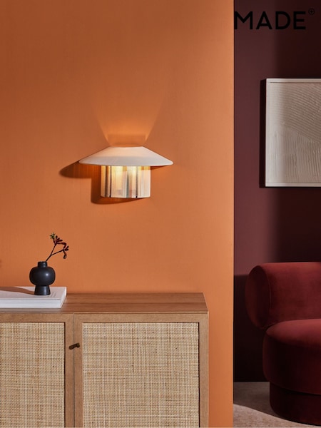MADE.COM Cream Ronnie Wall Light (414923) | €108