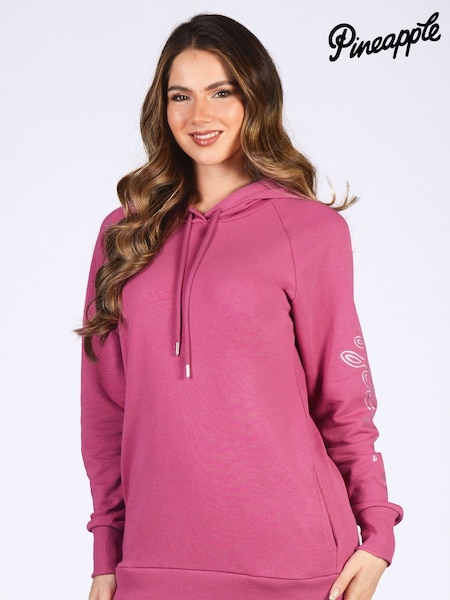 Rosa oscuro - Pineapple Womens Longline Hoodie (415276) | 51 €